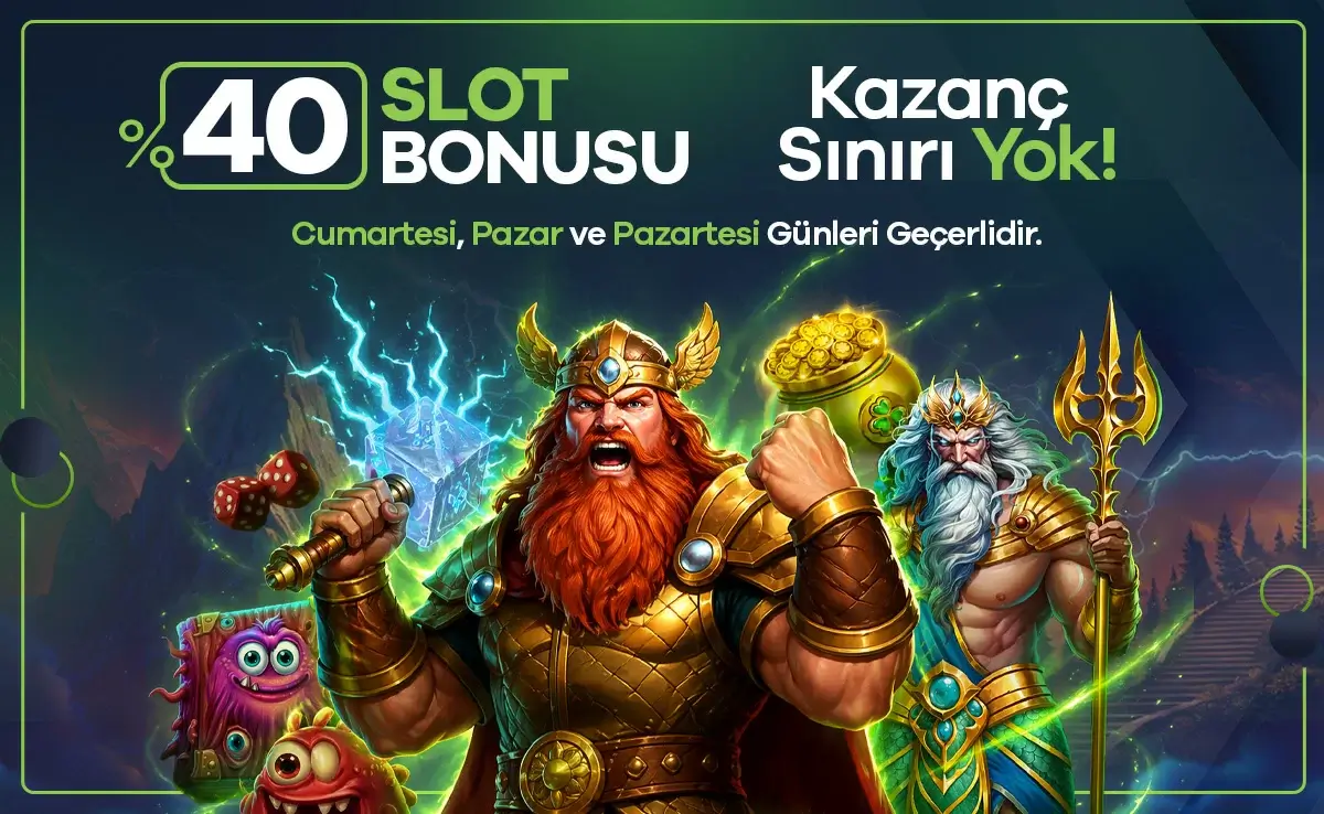 Galabet %40 slot bonusu – kazanç sınırı yok